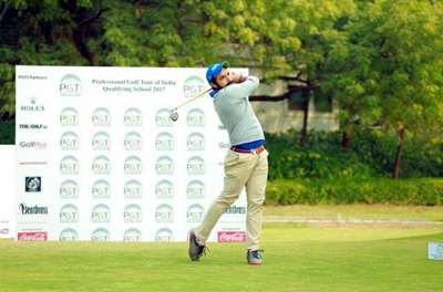 Golfer Bhawani Singh in action at Bengaluru. Golfer Bhawani Singh in action at Bengaluru.
