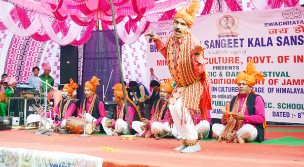Artists performing during a mega festival on Duggar culture on Wednesday. Artists performing during a mega festival on Duggar culture on Wednesday.
