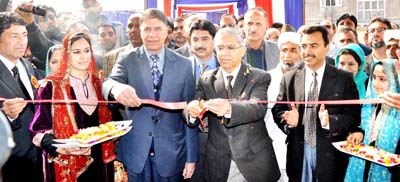 Chief Justice of J&K High Court, Justice Badar Durrez Ahmed inaugurating District Court Complex at Pulwama on Monday. Chief Justice of J&K High Court, Justice Badar Durrez Ahmed inaugurating District Court Complex at Pulwama on Monday.