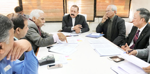Union Minister Dr Jitendra Singh presiding over a high level meeting of senior functionaries of the Ministry of Development of North Eastern Region (DoNER) and North Eastern Council at the DoNER headquarters, New Delhi on Friday. Union Minister Dr Jitendra Singh presiding over a high level meeting of senior functionaries of the Ministry of Development of North Eastern Region (DoNER) and North Eastern Council at the DoNER headquarters, New Delhi on Friday.