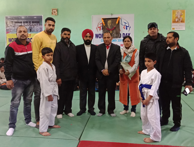 Dignitaries inaugurating District Judo Championship in Jammu on Friday. Dignitaries inaugurating District Judo Championship in Jammu on Friday.