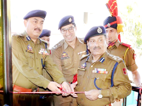 IGP, Jammu inaugurating martyr SI Imran Tak Gymnasium at DPL in Udhampur. IGP, Jammu inaugurating martyr SI Imran Tak Gymnasium at DPL in Udhampur.