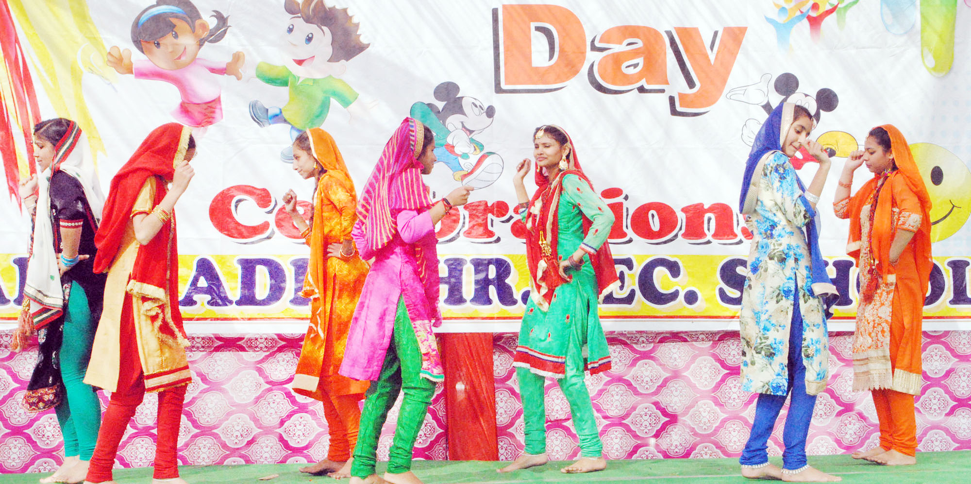 Students of AHSS Barnai presenting colourful cultural item while celebrating Annual Day. Students of AHSS Barnai presenting colourful cultural item while celebrating Annual Day.
