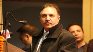 Chairman and CEO of J&K Bank during a launch of special financial scheme for journalists, in Srinagar. — Excelsior/Shakeel Chairman and CEO of J&K Bank during a launch of special financial scheme for journalists, in Srinagar. — Excelsior/Shakeel