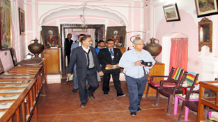 Chief Justice Badar Durrez Ahmed during visit to Dogra Art Museum on Sunday. Chief Justice Badar Durrez Ahmed during visit to Dogra Art Museum on Sunday.