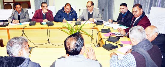 VC SABDK, Daljit Singh Chib chairing a meeting at Jammu on Wednesday. VC SABDK, Daljit Singh Chib chairing a meeting at Jammu on Wednesday.