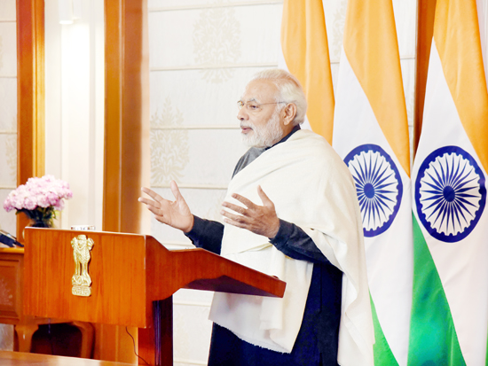 Prime Minister, Narendra Modi delivering his address on the occasion of the curtain raiser ceremony of the commemoration of Prof. S.N. Bose’s 125th birth anniversary, at Kolkata via video conference, in New Delhi on Monday. Prime Minister, Narendra Modi delivering his address on the occasion of the curtain raiser ceremony of the commemoration of Prof. S.N. Bose’s 125th birth anniversary, at Kolkata via video conference, in New Delhi on Monday.