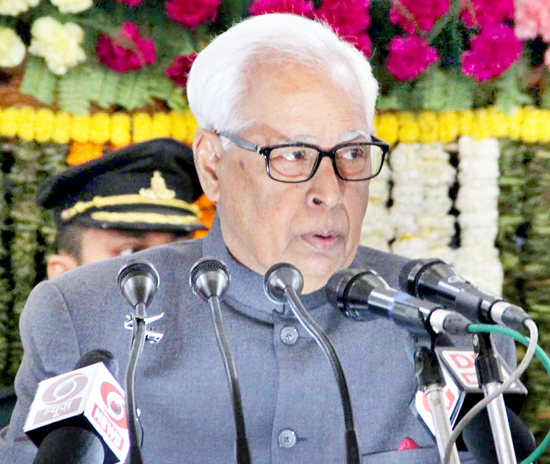 Governor N N Vohra addressing Joint Session of Legislature in Jammu on Tuesday. -Excelsior/Rakesh Governor N N Vohra addressing Joint Session of Legislature in Jammu on Tuesday. -Excelsior/Rakesh