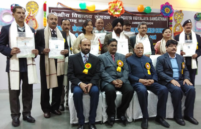 Dignitaries during KVS Regional Incentive Award Ceremony in Jammu. Dignitaries during KVS Regional Incentive Award Ceremony in Jammu.