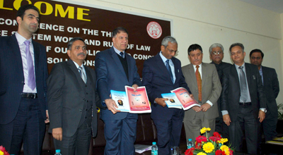 Supreme Court Judge and others during a seminar at Jammu on Saturday. -Excelsior/Rakesh Supreme Court Judge and others during a seminar at Jammu on Saturday. -Excelsior/Rakesh