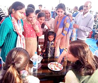 DC Sheetal Nanda during a public grievances redressal camp at Kathar Brahmana. DC Sheetal Nanda during a public grievances redressal camp at Kathar Brahmana.