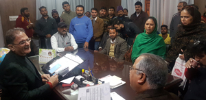 A delegation apprising Speaker about problems on Wednesday. A delegation apprising Speaker about problems on Wednesday.