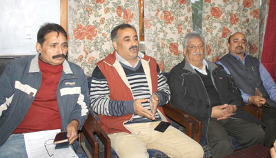 Representatives of KP and Dogra organisations during a press conference on Tuesday. —Excelsior/Rakesh Representatives of KP and Dogra organisations during a press conference on Tuesday. —Excelsior/Rakesh