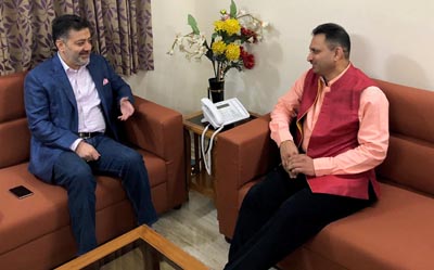 Minister for Technical Education Imran Raza Ansari during meeting with Union MoS Anant Kumar Hegde. Minister for Technical Education Imran Raza Ansari during meeting with Union MoS Anant Kumar Hegde.