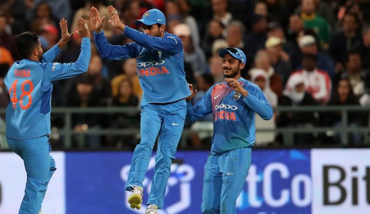 Indian team in cape town against south Africa