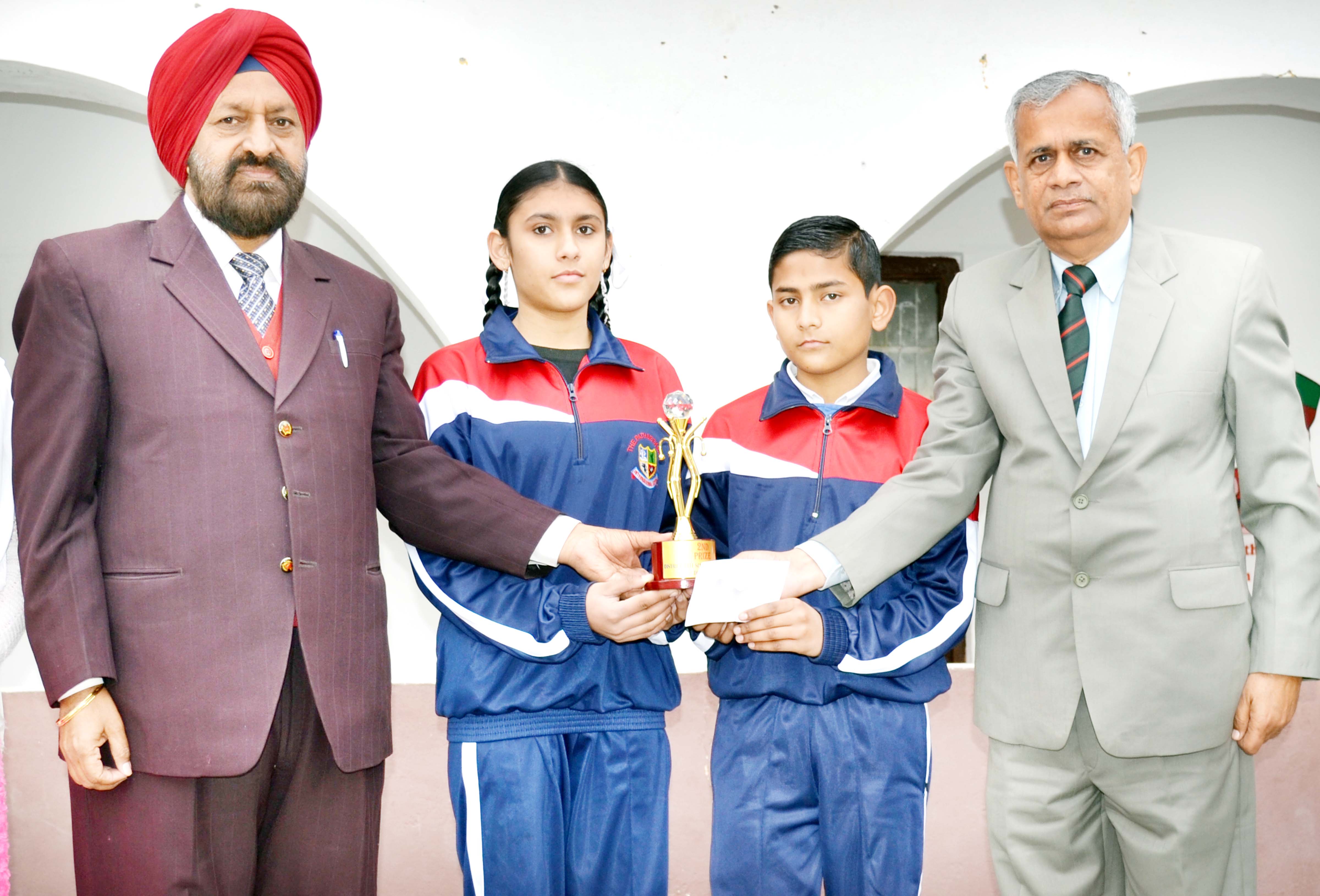 Winners of Science Exhibition being honoured at Samba. Winners of Science Exhibition being honoured at Samba.