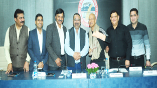 IG Traffic, Basant Rath interacting with members of Chamber of Commerce & Industry in Jammu on Tuesday. IG Traffic, Basant Rath interacting with members of Chamber of Commerce & Industry in Jammu on Tuesday.
