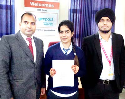 Selected student of Vaishno College of Engineering displaying placement offer letter. Selected student of Vaishno College of Engineering displaying placement offer letter.