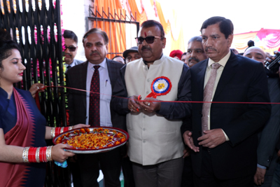 Industries Minister Chander Parkash Ganga inaugurating new premises of J&K Grameen Bank at Ramgarh on Saturday. Industries Minister Chander Parkash Ganga inaugurating new premises of J&K Grameen Bank at Ramgarh on Saturday.