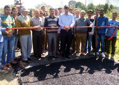 MLA Udhampur launching macadamization work on Saturday. MLA Udhampur launching macadamization work on Saturday.