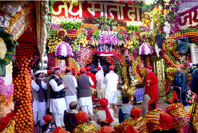 A view of the Holy Cave of Shri Mata Vaishno Devi Ji on the commencement of Navratras. A view of the Holy Cave of Shri Mata Vaishno Devi Ji on the commencement of Navratras.