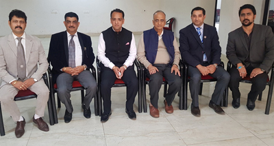 Newly elected office bearers of J&K branch of ICAI after elections in Jammu on Wednesday. Newly elected office bearers of J&K branch of ICAI after elections in Jammu on Wednesday.