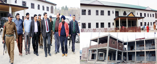 DDC Khalid Jahangir during inspection of ongoing projects in Kupwara. DDC Khalid Jahangir during inspection of ongoing projects in Kupwara.