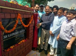Choudhary Lal Singh addressing a public meeting on Friday.