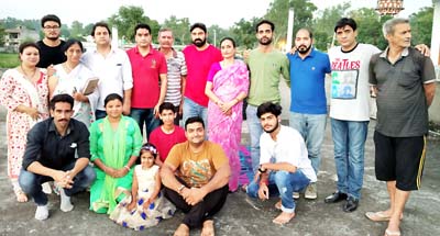 Vomedh artists who performed at Rajouri Lines on Sunday. Vomedh artists who performed at Rajouri Lines on Sunday.
