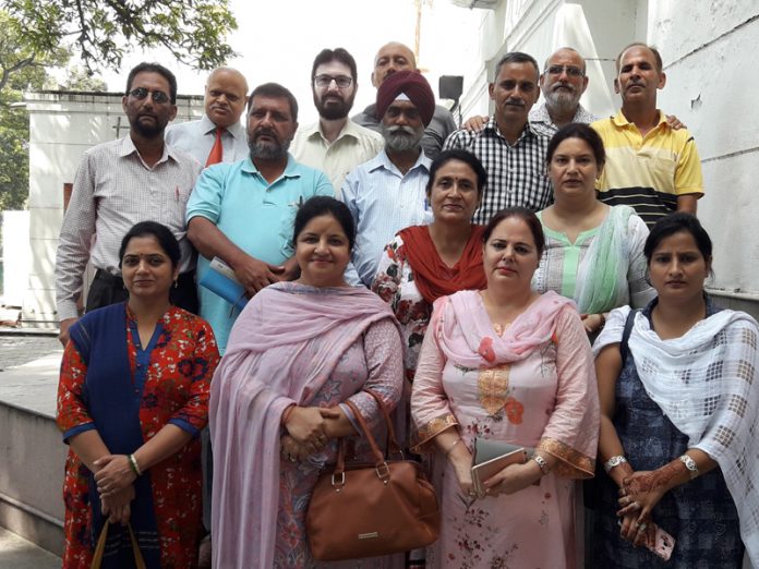 JKTF members coming out of meeting with Advisor to Governor at Jammu.