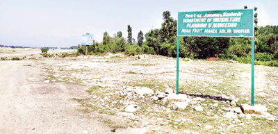 Land identified for Fruit Mandi at Aglar in Shopian. —Excelsior/Younis Khaliq Land identified for Fruit Mandi at Aglar in Shopian. —Excelsior/Younis Khaliq
