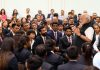 Prime Minister, Narendra Modi interacting with the medal winners of the Asian Games in New Delhi.