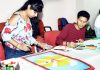 Students during Display Your Talent contest at Jammu University on Sunday.