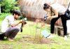 Students taking photographs during Display Your Talent competition at University of Jammu.