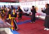 Students of Degree College Ladakh presenting mesmerising dance performance in Chenab Valley Youth Festival-2018.