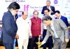 Advisor Khurshid Ganai lighting ceremonial lamp while inaugurating Golf Tournament in Srinagar.