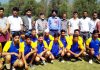 Winners posing along with dignitaries and officials during Khelo India Games at Ganderbal.