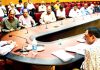 Advisor Khurshid Ahmed Ganai interacting with a delegation in Jammu on Monday.
