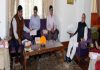 Governor S P Malik chairing SAC meeting on Wednesday.
