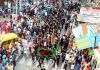 Grand Muharram procession being taken out in Jammu on Friday. -Excelsior/Rakesh