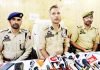 SSP Baramulla addressing press conference at Boniyar Police Station. -Excelsior/ Aabid Nabi