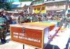 Tributes being paid to martyr on Tuesday. -Excelsior/ Sajad Dar
