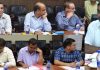 Divisional Commissioner Sanjeev Verma chairing a meeting on Friday.