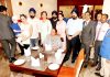 Rattandeep Singh Anand, Managing Director, Cygnett Asia and other officials during the launch “Cygnett Pavilion” Restaurant and “Reputations” Cafe Lounge. -Excelsior/Rakesh