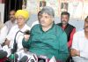 Narayan Singh, president, Shri Amar Kshatriya (Rajput) Sabha J&K, along with heads of other social organizations addressing a press conference at Jammu.-Excelsior/ Rakesh
