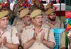 DGP Dilbagh Singh interacting with police personnel at DPL Srinagar.