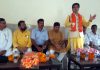 BJP State president, Ravinder Raina addressing workers Sammelan at Chamb on Friday.