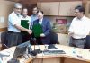Officers of JK Bank and Jamia Hamdard during signing of MoU.