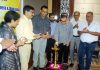 Dignitaries lighting the ceremonial lamp to inaugurate a seminar at Jammu on Friday. -Excelsior/Rakesh