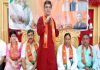 BJP State president Ravinder Raina addressing a Karyakarta Sammelan at Jammu on Wednesday.